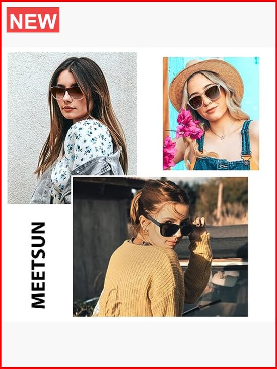 Polarized Sunglasses for Women Men UV400 Protection 3-Pack Retro Style main image 4